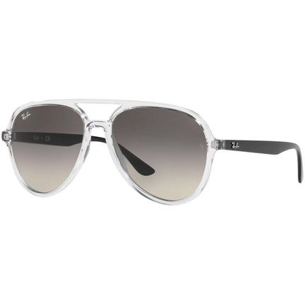 Ray Ban Unisex Sunglasses - Grey Gradient Lens Transparent Frame | ORB4376 647711 57 ,
