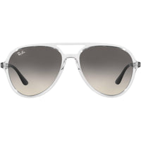 Ray Ban Unisex Sunglasses - Grey Gradient Lens Transparent Frame | ORB4376 647711 57 ,