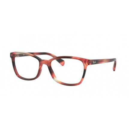 Ray Ban Women's Eyeglasses - Striped Brown Plastic Cat Eye | RAY BAN 0RX5362 8068 ,
