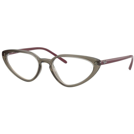 Ray Ban Women's Eyeglasses - Transparent Grey Plastic Cat Eye | RAY BAN 0RX7188 8083 ,