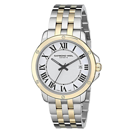 Raymond Weil Men's Bracelet Watch - Tango Silver Dial Two Tone Steel | 5591-STP-00657 ,