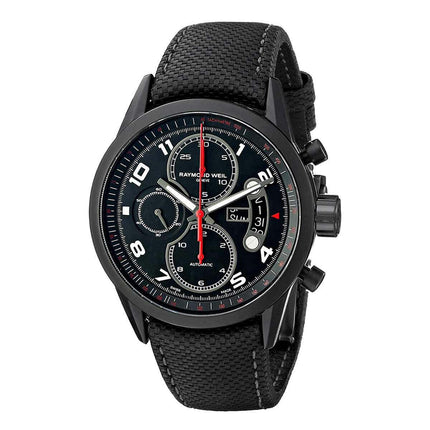 Raymond Weil Men's Chrono Automatic Watch - Freelancer Black Dial | 7730-BK-05207 ,