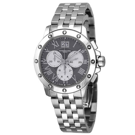 Raymond Weil Men's Chronograph Watch - Tango Grey Dial Steel Bracelet | 4899-ST-00668 ,