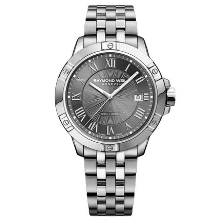 Raymond Weil Men's Quartz Watch - Tango Grey Dial Silver Bracelet | 8160-ST-00608 ,