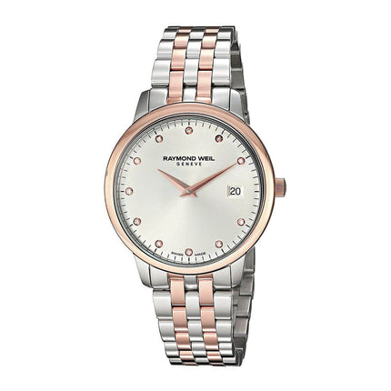 Raymond Weil Women's Diamond Watch - Toccata Silver Dial Two Tone | 5388-SP5-C6581 ,