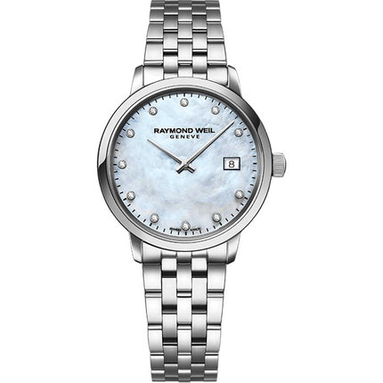 Raymond Weil Women's Quartz Watch - Toccata MOP Dial Silver Bracelet | 5985-ST-97081 ,