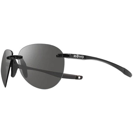 Revo Men's Sunglasses - Descend A Graphite Lens Black Rimless Frame | 1169 01 GY ,