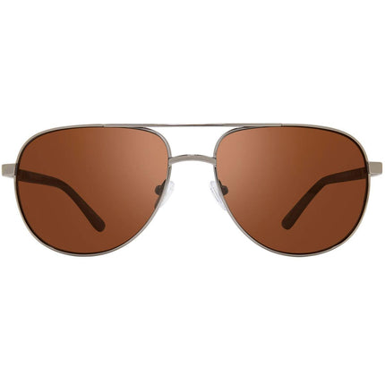 Revo Men's Sunglasses - Gunmetal Aviator Shape Stainless Steel Frame | 1106 00 GO ,