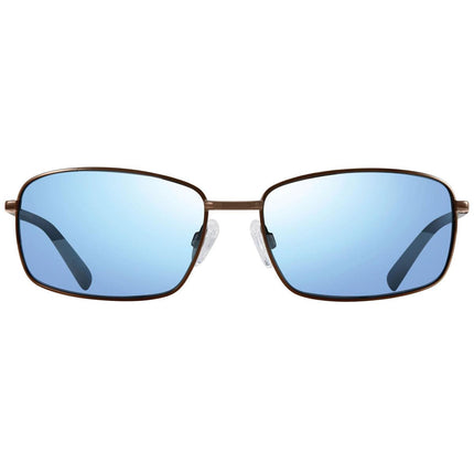 Revo Men's Sunglasses - Gunmetal Small Rectangle Stainless Steel Frame | 1079 00 BL ,