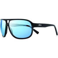 Revo Men's Sunglasses - Hank Black Aviator Frame Blue Water Lens Full Rim | 1145 01 BL ,