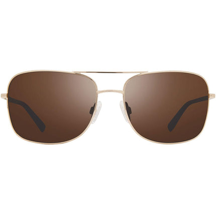 Revo Men's Sunglasses - Summit Gold Navigator Frame Terra Lens Full Rim | 1116 04 BR ,