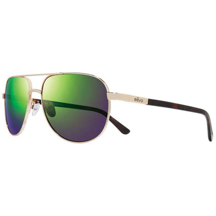 Revo Unisex Sunglasses - Conrad Evergreen Lens Gold Lightweight Frame | 1106 04 GN ,