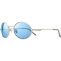 Revo Unisex Sunglasses - Lunar Oval Steel Frame Blue Water Lens Full Rim | 1144 03 BL ,