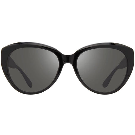 Revo Women's Sunglasses - Rose Black Round Acetate Frame Graphite Lens | 1136 01 GY ,