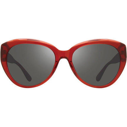 Revo Women's Sunglasses - Rose Red Acetate Frame Graphite Lens Full Rim | 1136 06 GY ,