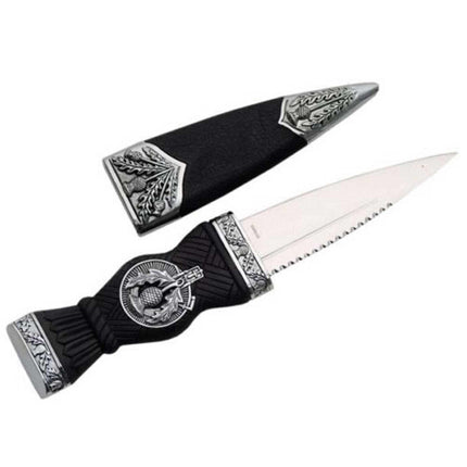 Rite Edge Fixed Knife - 10.5 inch Black Overall Sgian Dubh Scottish Dirk | SZ210549 ,