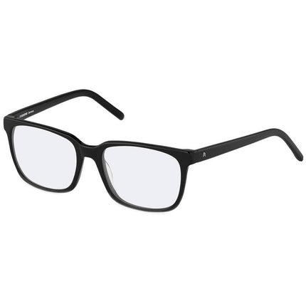 Rodenstock Men's Eyeglasses - Demo Lens Black Frame Square | R5305-A-55-18-145 ,