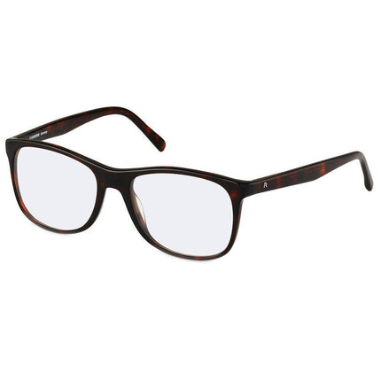 Rodenstock Men's Eyeglasses - Demo Lens Dark Havana Frame Square | R5306-B-55-18-145 ,