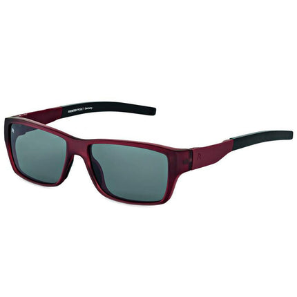 Rodenstock Men's Sunglasses - Dark Red and Black Frame Rectangular | R3284-D-55-15-130 ,