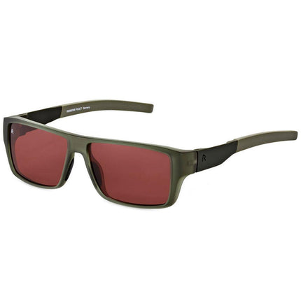 Rodenstock Men's Sunglasses - Dynamic Red Lens Olive Frame | R3283-D-55-13-130 ,