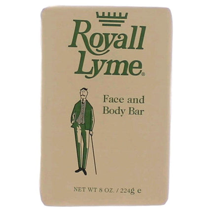 Royall Lyme by Royall Fragrances, 8 oz Face & Body Bar (Soap) for Men ,