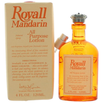 Royall Mandarin by Royall Fragrances, 4 oz All Purpose Lotion for Men ,