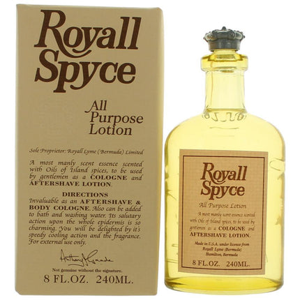 Royall Spyce by Royall Fragrances, 8 oz All Purpose Lotion for Men ,