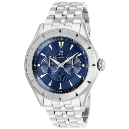 S. Coifman Men's Quartz Watch - Blue Dial Stainless Steel Bracelet | SC0443 ,