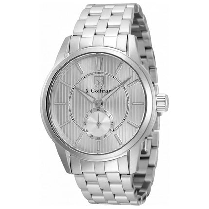 S. Coifman Men's Quartz Watch - Silver Tone Dial Stainless Steel Bracelet | SC0508 ,