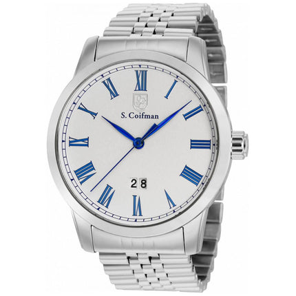 S. Coifman Men's Quartz Watch - Silver Tone Dial Stainless Steel Bracelet | SC0511 ,