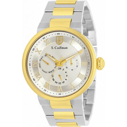 S. Coifman Men's Watch - Silver Tone Dial Two Tone Stainless Steel Bracelet | SC0447 ,