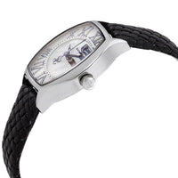 S. Coifman Women's Watch - Legacy Quartz Silver Tone MOP Dial Black Strap | SC0383 ,