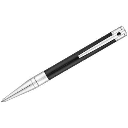 S.T. Dupont Ballpoint Pen - D-Initial Black Lacquer and Chrome Material | DP265200 ,