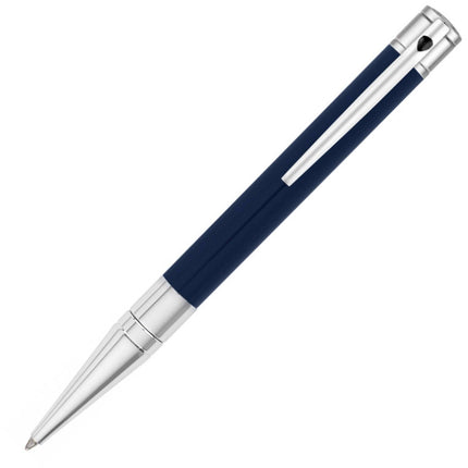 S.T. Dupont Ballpoint Pen - D-Initial Blue Lacquer and Chrome Material | DP265205 ,