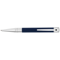 S.T. Dupont Ballpoint Pen - D-Initial Blue Lacquer and Chrome Material | DP265205 ,