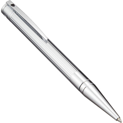 S.T. Dupont Ballpoint Pen - D-Initial Polished Chrome Black Ink Refill | DP265201 ,