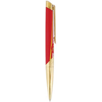 S.T. Dupont Ballpoint Pen - Defi Millenium Le Mans Red Brass Black Ink | DP405007 ,