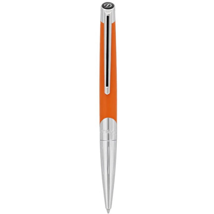 S.T. Dupont Ballpoint Pen - Defi Millenium Matte Orange Brass and Chrome | DP405737 ,