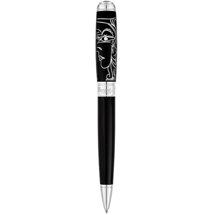 S.T. Dupont Ballpoint Pen - Picasso Chinese Black Lacquer with Palladium | 415046 ,