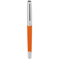 S.T. Dupont Fountain Pen - Defi Millenium Matte Orange and Chrome, Medium | DP400737 ,