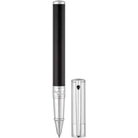 S.T. Dupont Rollerball Pen - D-Initial Black Lacquer and Chrome Snap On | DP262201 ,