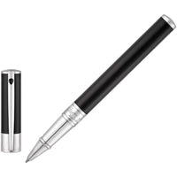 S.T. Dupont Rollerball Pen - D-Initial Black Lacquer and Polished Chrome | DP262200 ,
