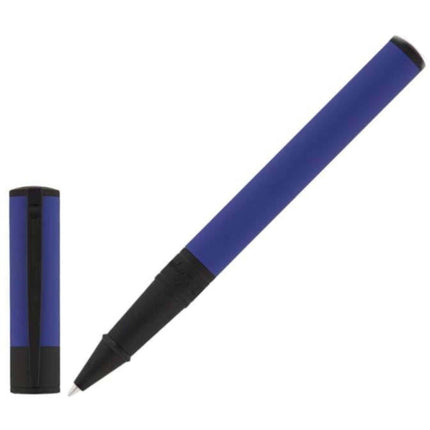 S.T. Dupont Rollerball Pen - D-Initial Velvet Ocean Blue with Black Trim | DP262002 ,