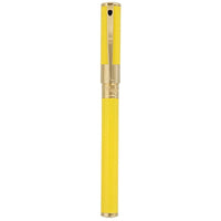 S.T. Dupont Rollerball Pen - D-Initial Yellow Lacquer with Chrome in Gold | DP262280 ,