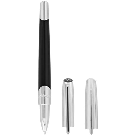 S.T. Dupont Rollerball Pen - Defi Millenium Black and Brushed Chrome | DP402706 ,