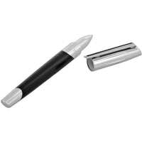 S.T. Dupont Rollerball Pen - Defi Millenium Black and Brushed Chrome | DP402706 ,