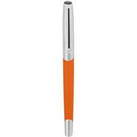 S.T. Dupont Rollerball Pen - Defi Millenium Matte Orange Brass and Chrome | DP402737 ,