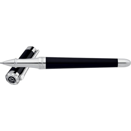 S.T. Dupont Rollerball Pen - Liberté Black Lacquer and Silver Palladium | DP462674 ,