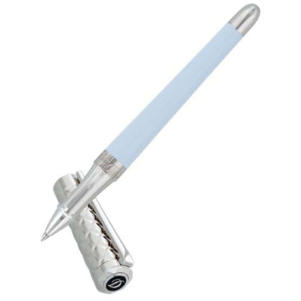 S.T. Dupont Rollerball Pen - Liberté Blue Lacquer and Silver Palladium | DP462679 ,
