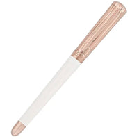 S.T. Dupont Rollerball Pen - Liberté Her White Lacquer and Rose Gold Brass | DP462398 ,